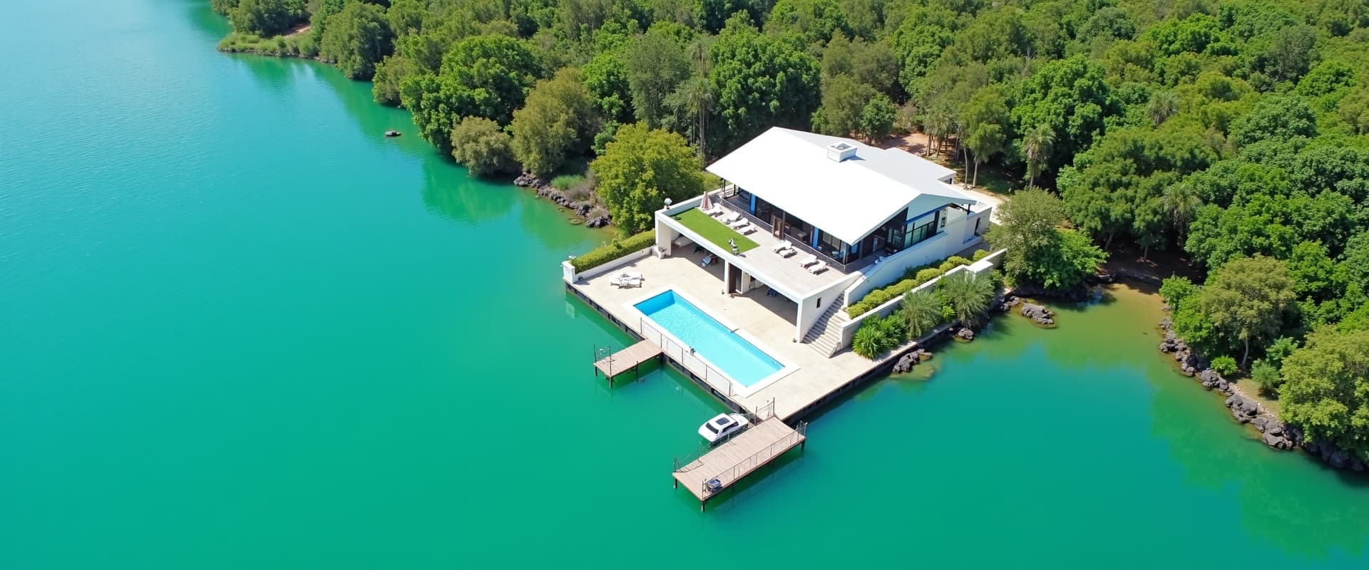 Casa na represa para proprietários